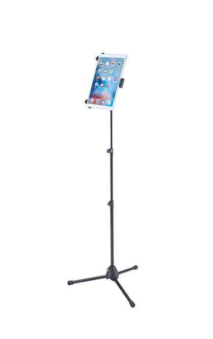König & Meyer Tablet-Ständer für Transformer Pad – 12,9", neigbar, Stativhöhe 700–1550 mm – Schwarz