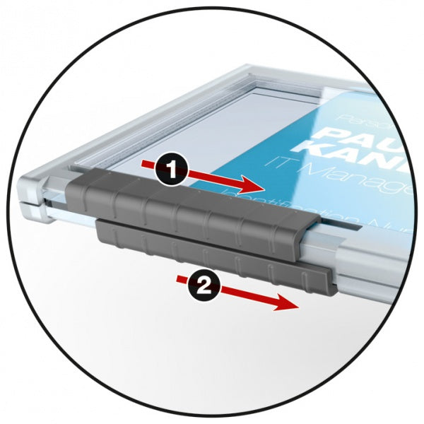 Durable Ausweishalter – für Betriebs- und Sicherheitsausweise – 87 × 54 mm, Kunststoff, transparent – 10 Stück