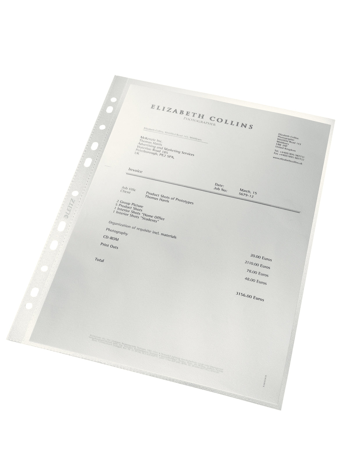 Leitz Sichtmappe A4 – Polypropylen, 25er-Pack