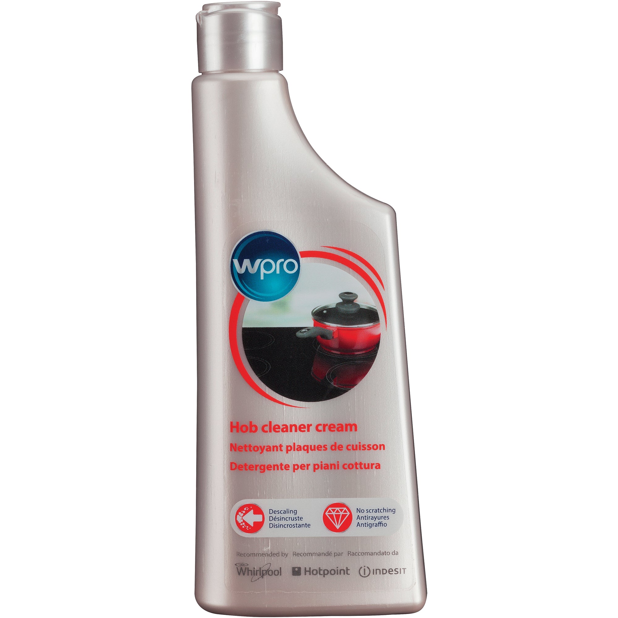 Wpro VTC101 Glas-/Oberflächenreiniger für Glaskeramik – Creme – 250 ml
