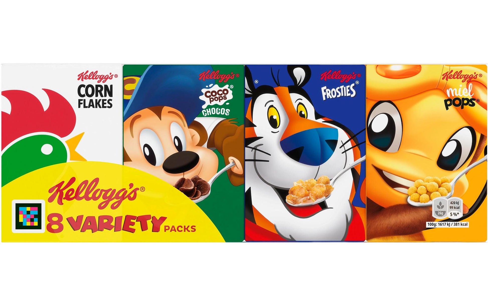 Kellogg Company Kellogg's Verschiedene Schokoladen-Getreideflakes – 205 g