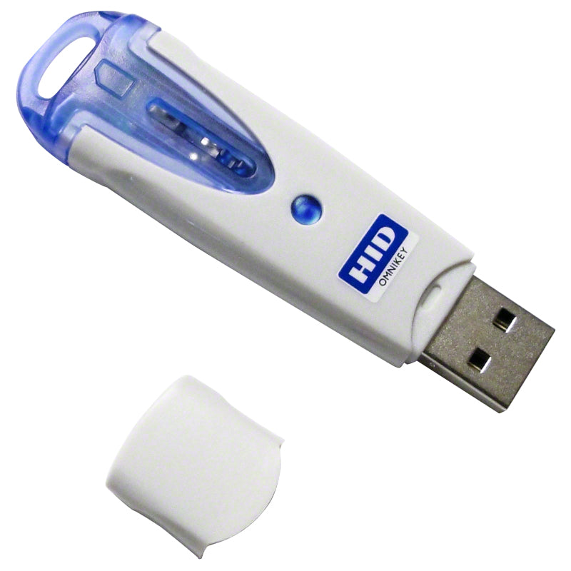 HID Identity Omnikey 6121 – Smartcard-Leser, USB 2.0, Blau/Grau