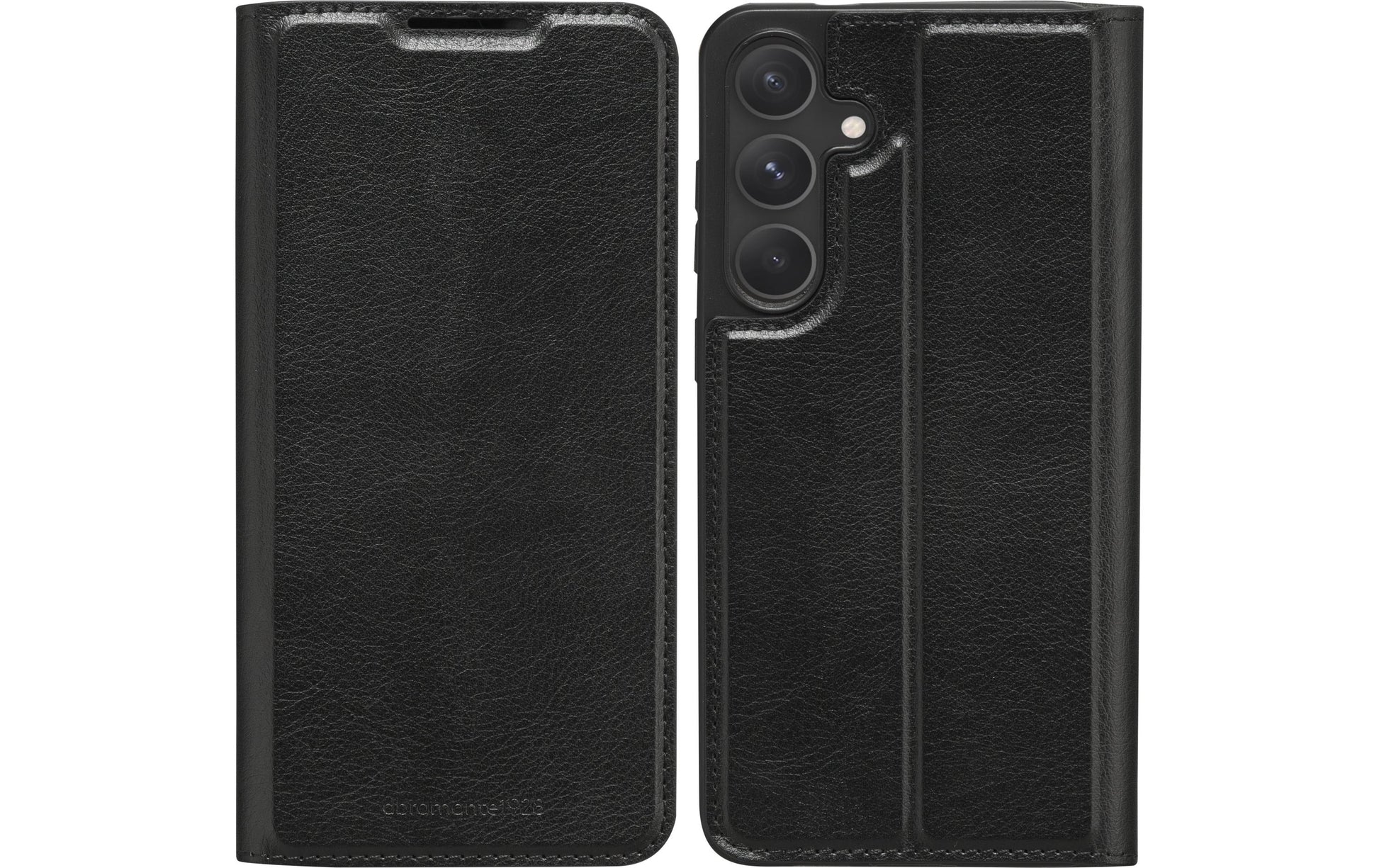 dbramante1928 Wallethülle – für Samsung Galaxy S24+, mit Ständer, 1 Kartenfach, PU, Schwarz