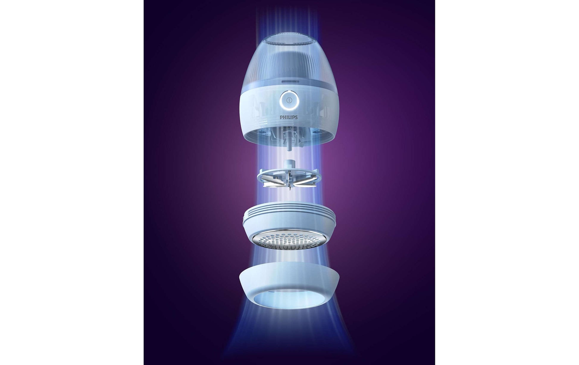 Philips Fusselrasierer GCA2100/20 – Akku 90 min – Blau
