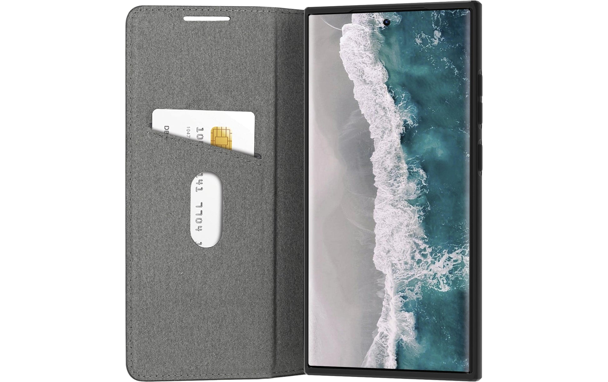 dbramante1928 Oslo Wallethülle – für Samsung Galaxy S24 Ultra, mit Ständer, 1 Kartenfach, PU, Schwarz