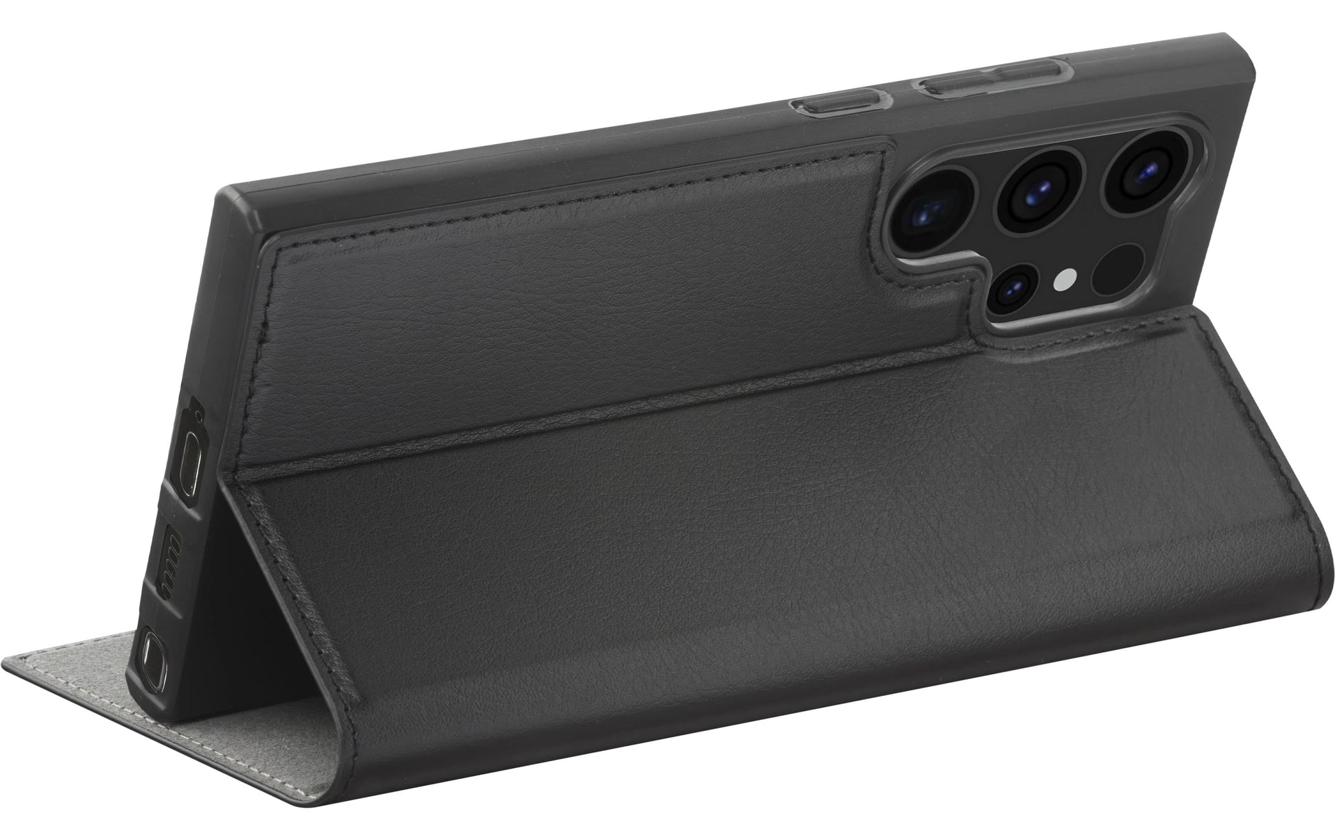 dbramante1928 Oslo Wallethülle – für Samsung Galaxy S24 Ultra, mit Ständer, 1 Kartenfach, PU, Schwarz