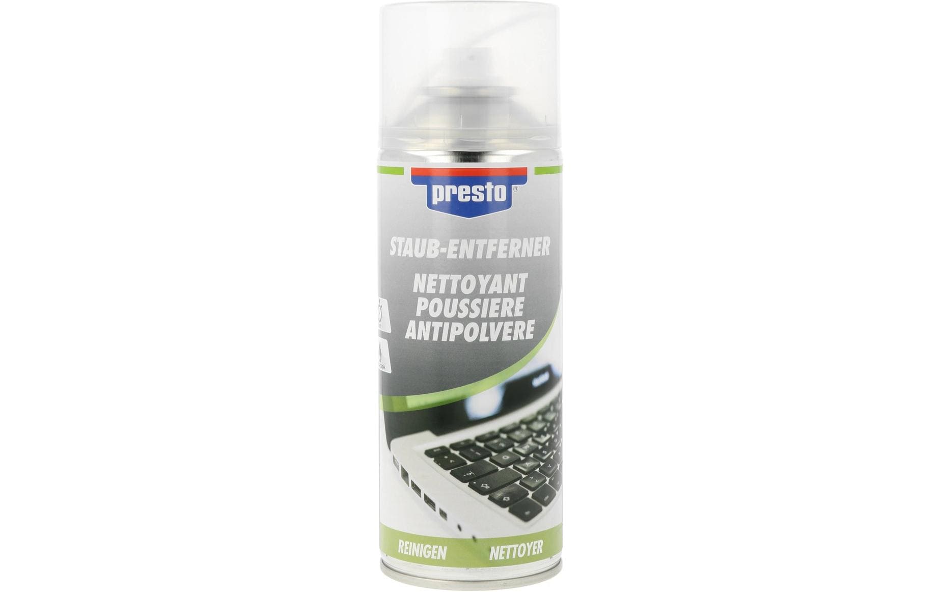 Presto Staubentferner-Spray – 400 ml, transparent, für Uhren, Kameras, Tastaturen