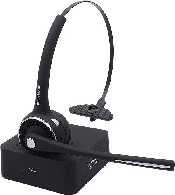 freeVoice Nimbus II FBT019M – Duo Headset – Bluetooth 4.1, Noise-Cancelling Mikrofon – Schwarz, bis 13 h
