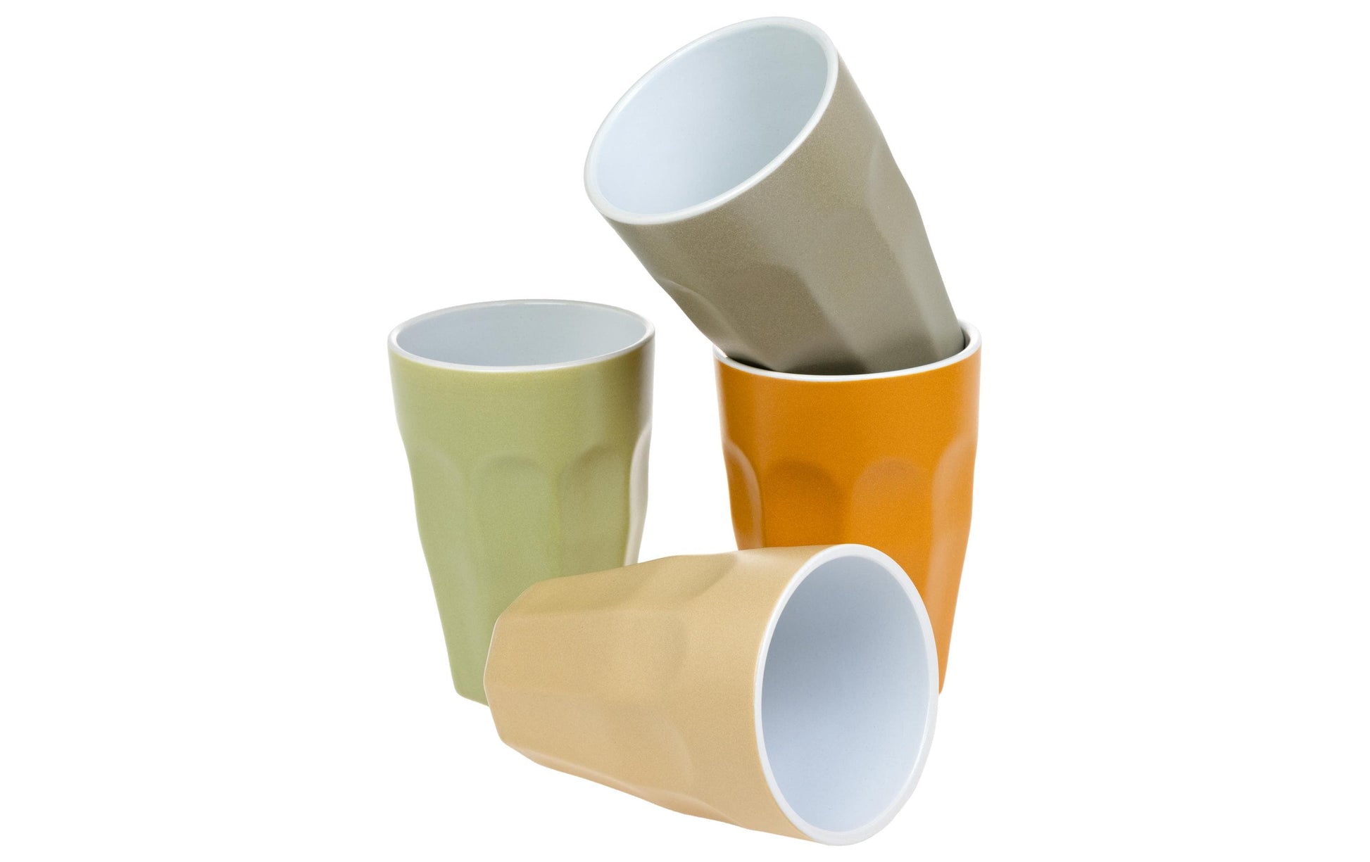 Furber. Becher – 4er Set, 330 ml, Ø 9,0 cm × H 12,5 cm, Porzellan, Mehrfarbig, spülmaschinenfest