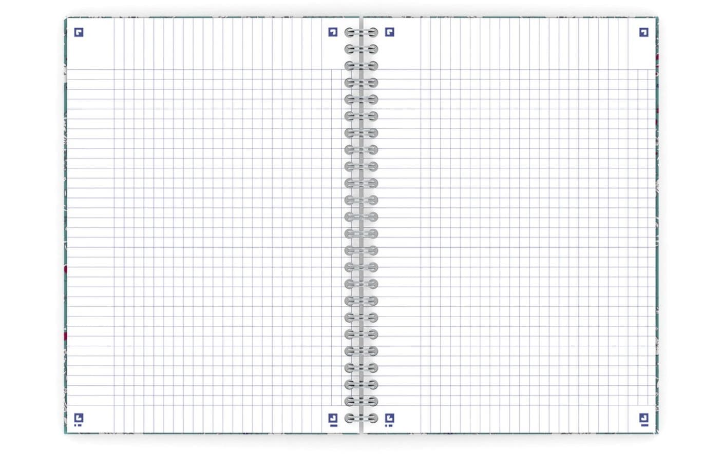 Oxford Spiralheft – A5 – 60 Blatt – 90 g/m² – Doppelspirale, mikroperforiert, heraustrennbare Seiten, einfarbig