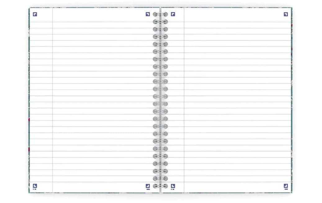 Oxford Collegeblock A5, liniert, Spiralbindung, 60 Blatt, perforiert, 90 g/m² – sortiert