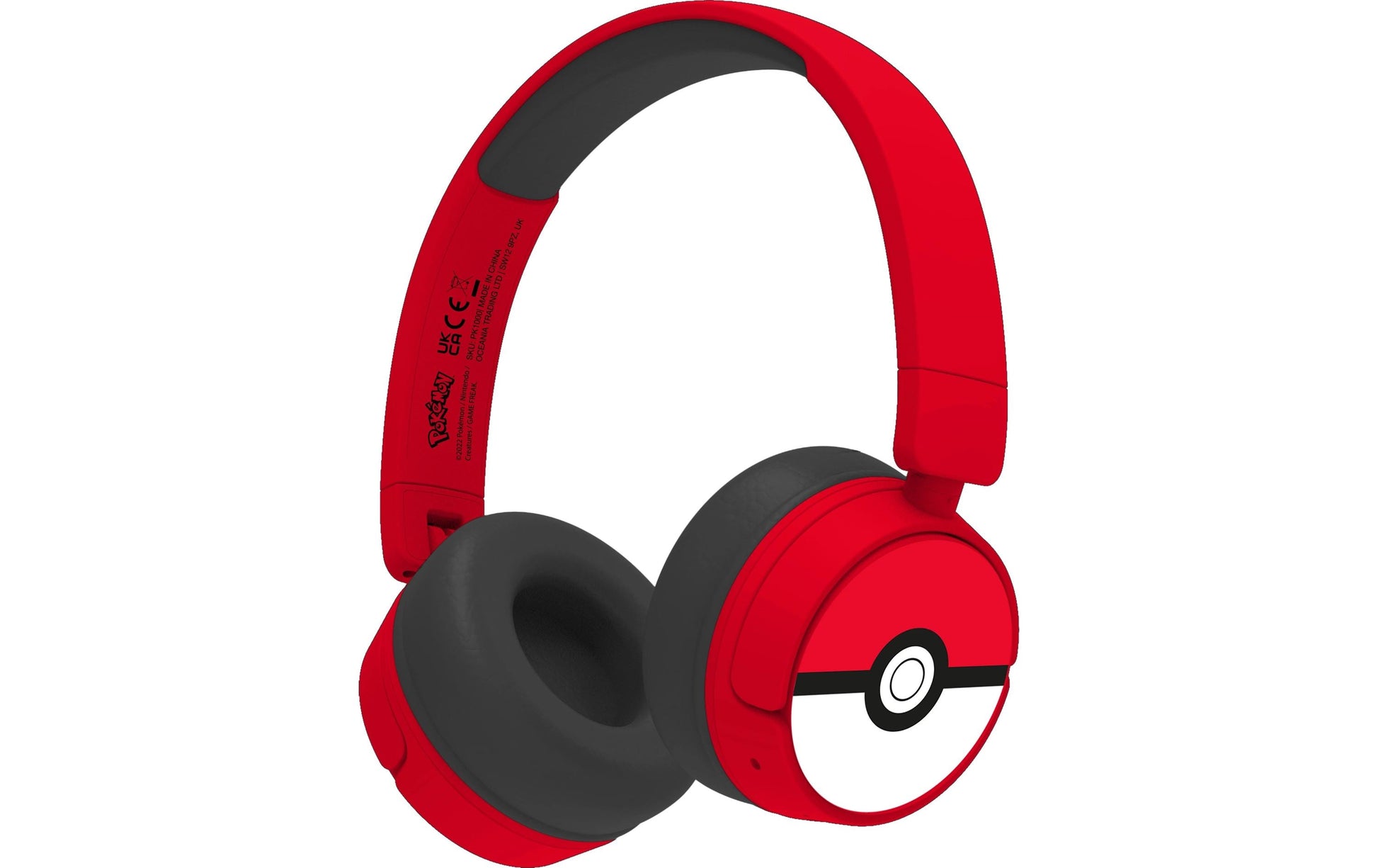 OTL Technologies OTL Pokémon PK1000 Kinderkopfhörer – On-Ear, Stereo, Kabel + BT, Rot/Weiss, BT 5.1