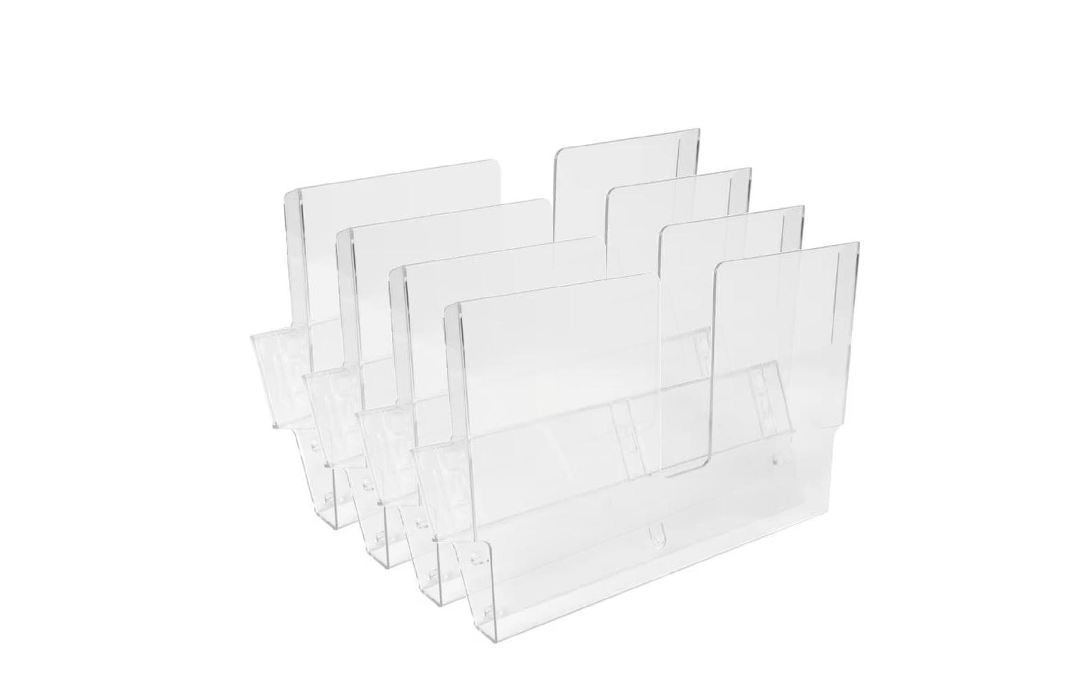 Biella Briefkorb – für A4, transparent, B 334 × H 220 × T 114 mm