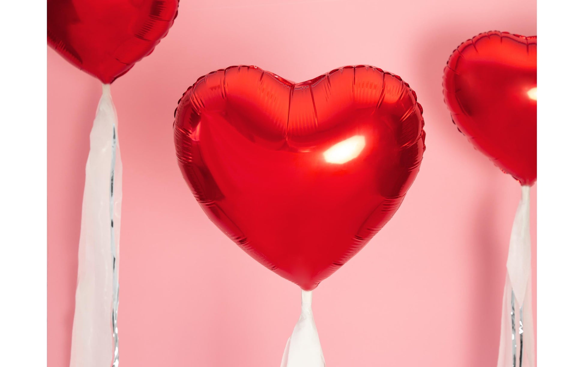 PartyDeco Folienballon Herz – Rot – Ø 45 cm – Folie – 1 Stk
