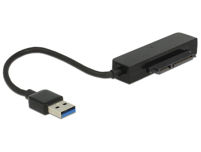 DeLOCK 62742 Adapter USB-A zu SATA – SATA III (6 Gbit/s), für 2,5", USB 3.2 Gen 1 (5 Gbit/s), 0,15 m