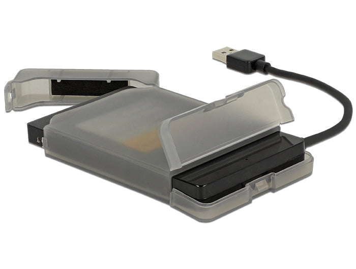 DeLOCK 62742 Adapter USB-A zu SATA – SATA III (6 Gbit/s), für 2,5", USB 3.2 Gen 1 (5 Gbit/s), 0,15 m
