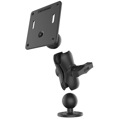 RAM Mounts RAM-101U-B-2461 – VESA-Adapterplatte – VESA 75×75 mm – bis 4,5 kg – für VESA 75×75 mm