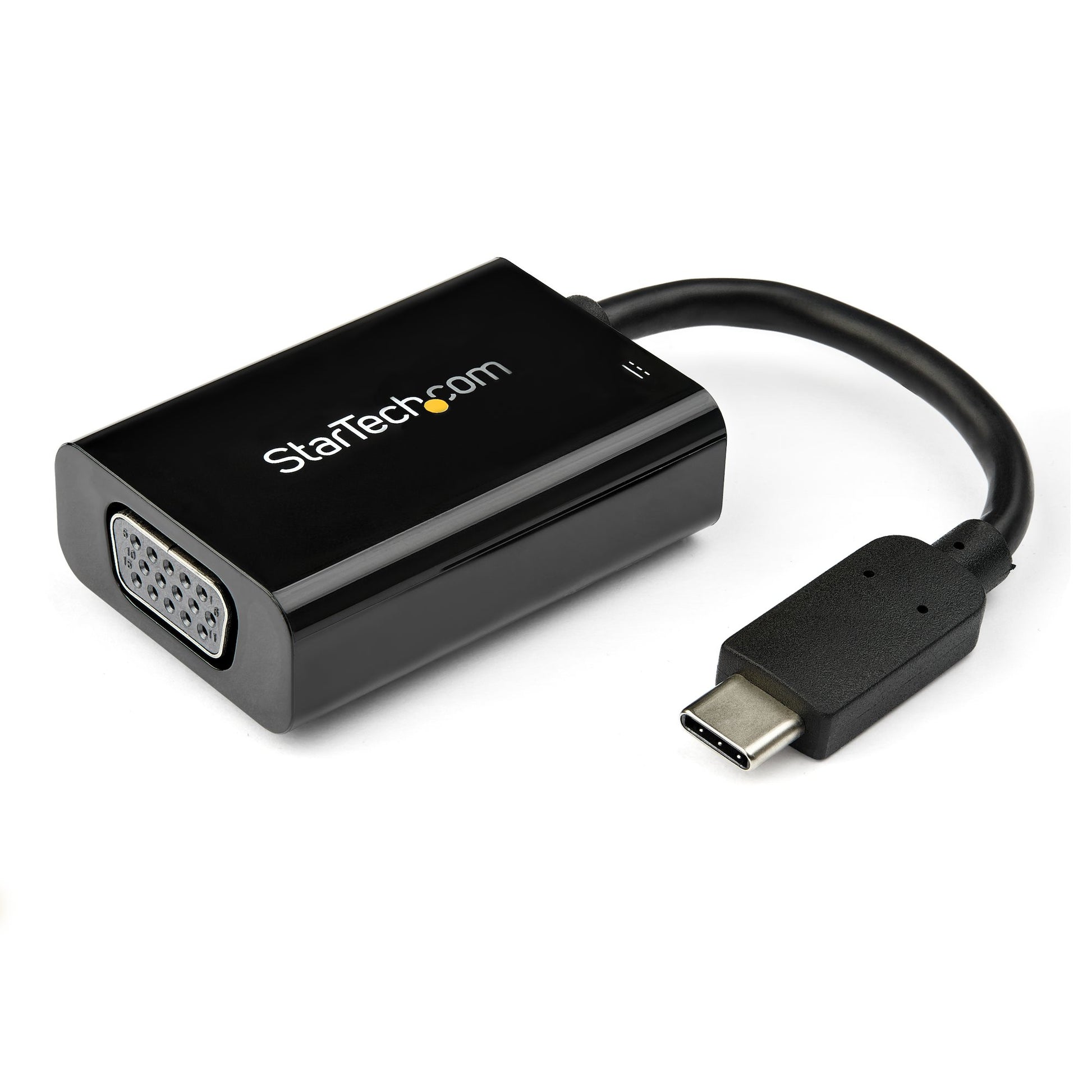StarTech.com USB-C zu VGA Adapter – 2048 × 1280 @ 60 Hz, 0,102 m, 60 W PD-Passthrough – Schwarz