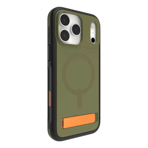 ZAGG Sedona Snap Backcover – für Apple iPhone 17 Pro Max, mit Ständer, Graphen, Grün, bis 4 m Sturzsicher