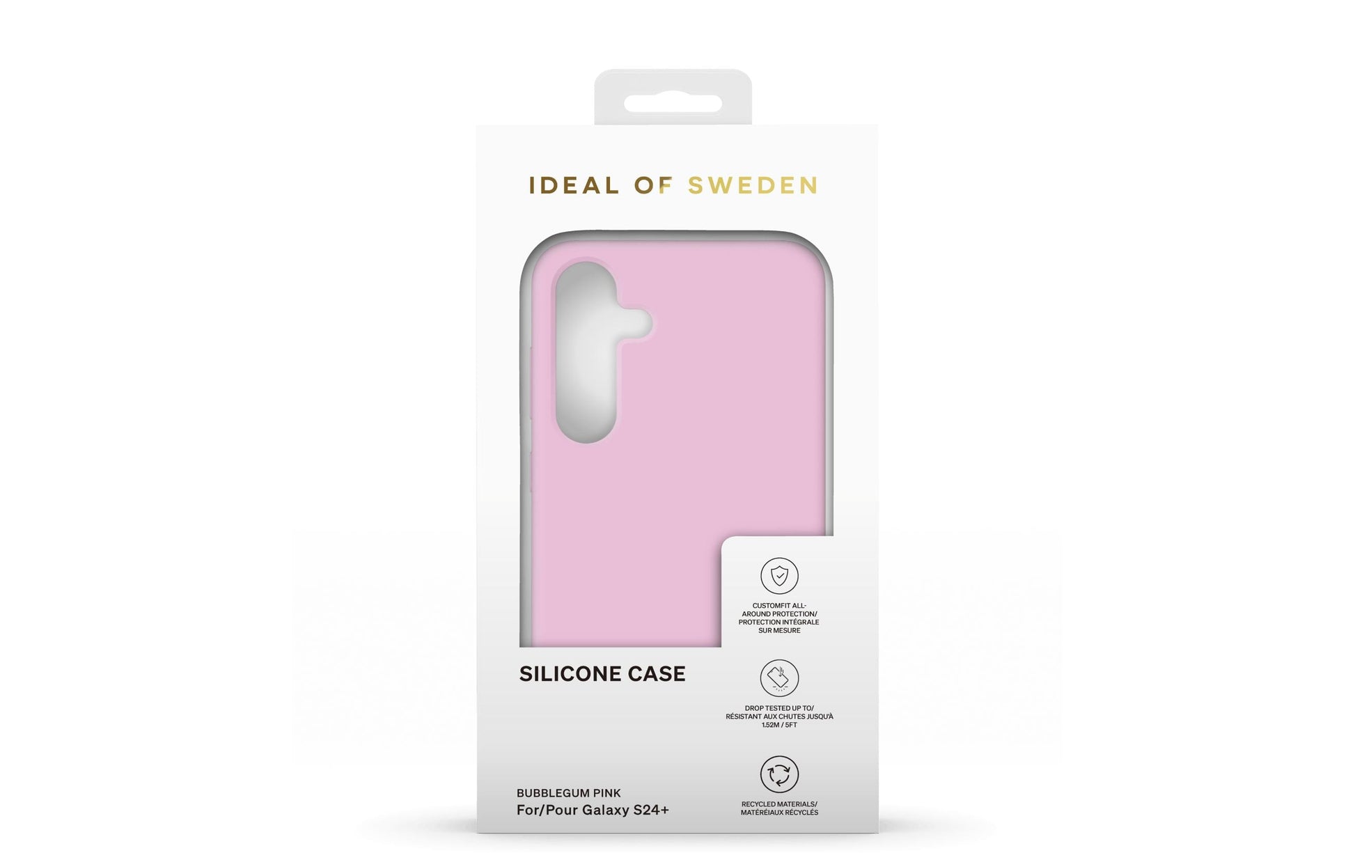 iDeal of Sweden Silikonhülle Rückseite – für Samsung Galaxy S24+/S25+, Polyester, Bubblegum