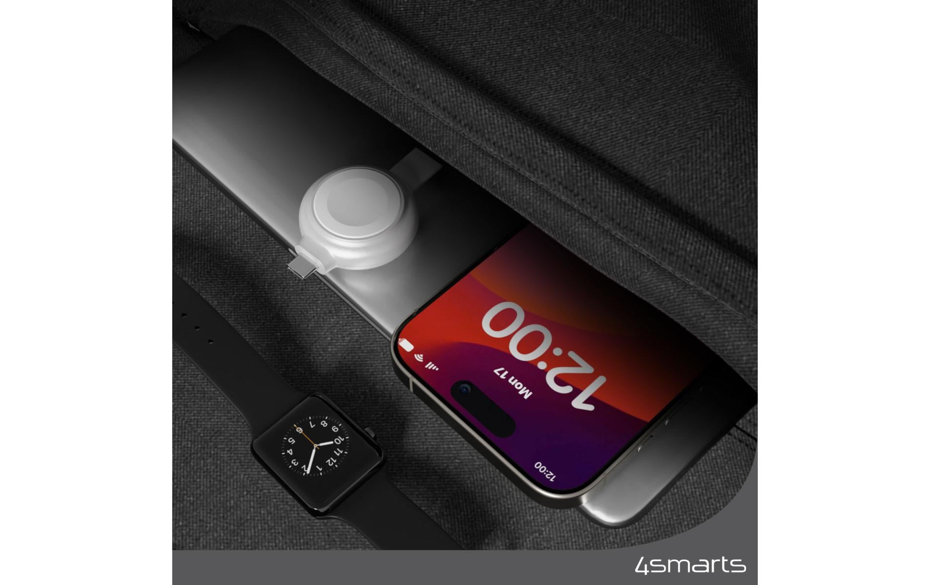 4smarts Apple Watch Charger QI2.0 – 5 W, Qi – für Apple Watch Series 1–9/SE