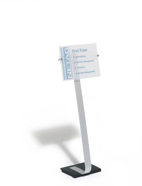 Durable Crystal Sign – Bodenständer, A3, 118–125 cm