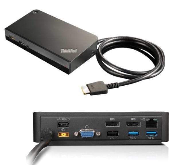 Lenovo 03X6296 Dockingstation – OneLink+, 2× DP, 5× USB-A, GbE, 3,5 mm Audio, für Lenovo-Notebooks mit OneLink