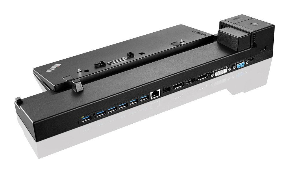 Lenovo 40A50230 Dockingstation – Andocken, 2× DP, 1× HDMI, 1× VGA, 1× DVI, 6× USB-A, GbE, für ThinkPad P50/P70
