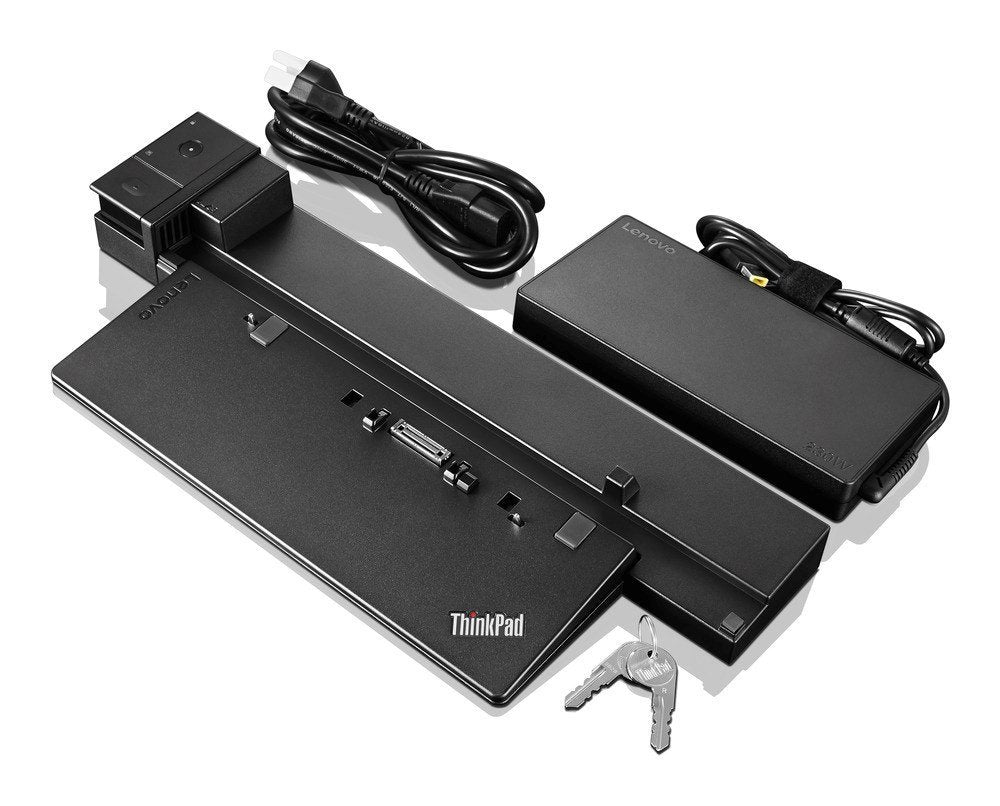 Lenovo 40A50230 Dockingstation – Andocken, 2× DP, 1× HDMI, 1× VGA, 1× DVI, 6× USB-A, GbE, für ThinkPad P50/P70