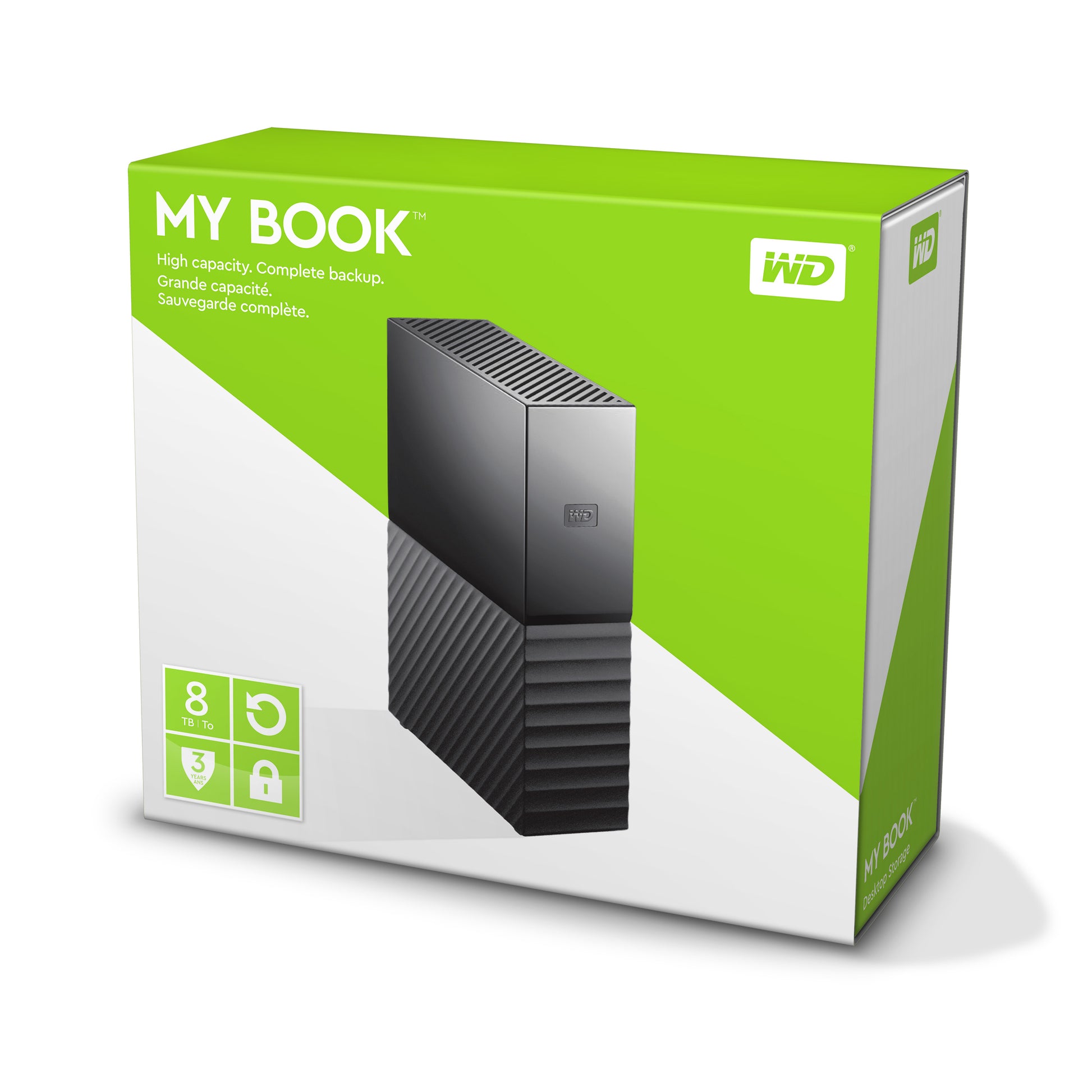 Western Digital My Book Speichergerät – 8 TB, USB 3.0, 3,5"