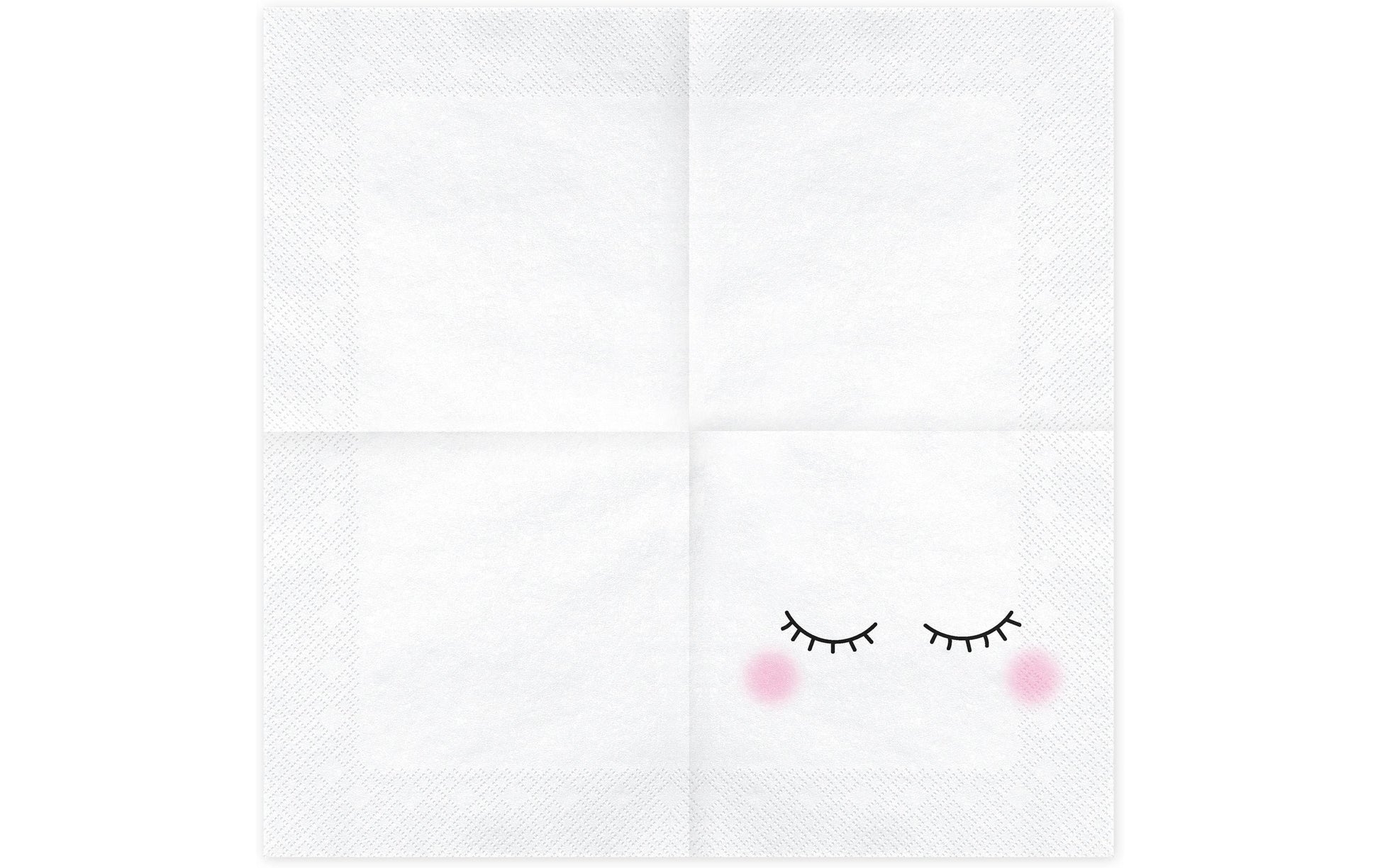 PartyDeco Servietten Smiley, 33 × 33 cm – FSC – 20 Stk.