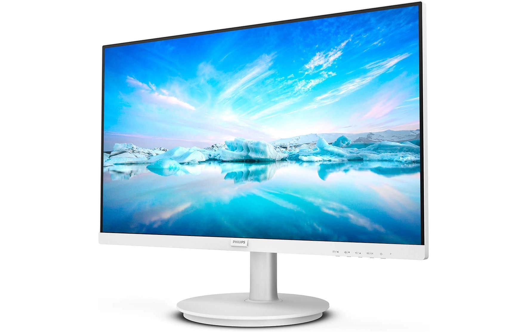 Philips 271V8AW/00 – Monitor, 27", 250 cd/m², Adaptive Sync, Integrierte Lautsprecher, VESA 100 × 100, Weiss