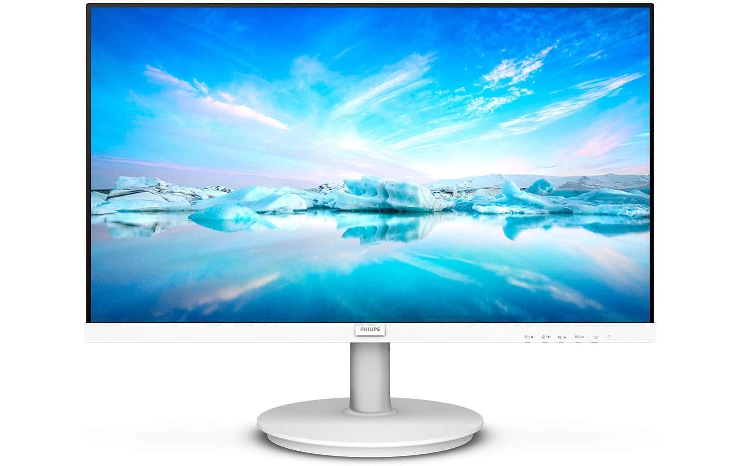 Philips 271V8AW/00 – Monitor, 27", 250 cd/m², Adaptive Sync, Integrierte Lautsprecher, VESA 100 × 100, Weiss