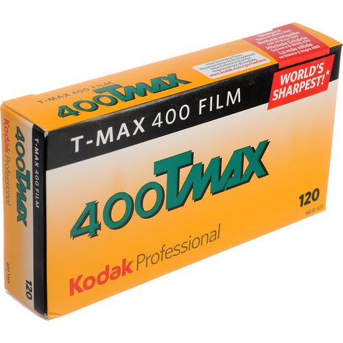 Kodak T-Max 400 TMY 120 Schwarzweiss-Negativfilm 135, 400 ISO – 5er-Pack