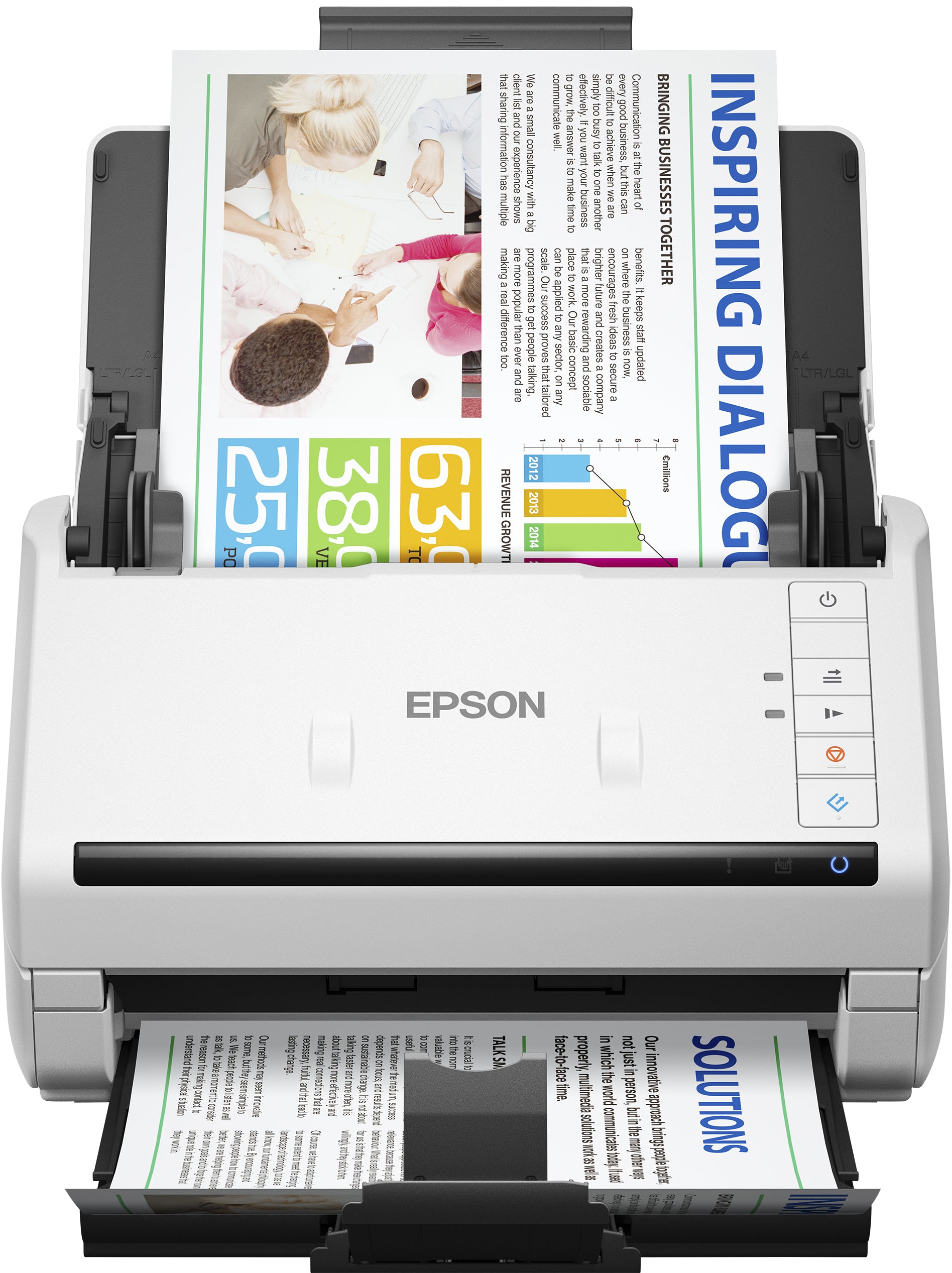 Epson WorkForce DS-530II – Dokumentenscanner, A4, Duplex, 35 ppm, 600 dpi, ADF 50 Blatt, USB