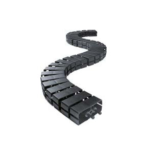 Bachmann Cube Kabelschlange – 1 m – PP – Schwarz, horizontal/vertikal