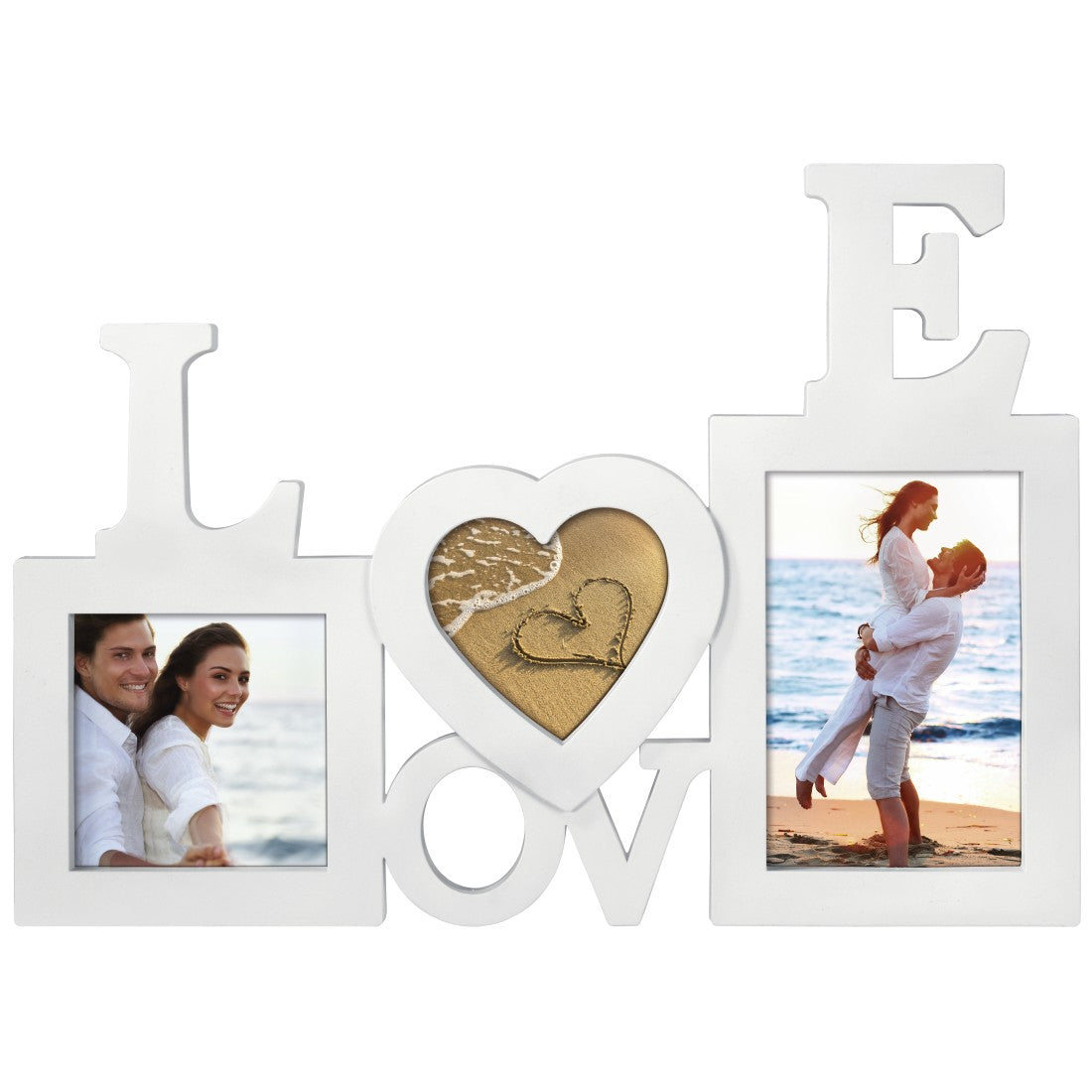 Hama Galerierahmen, Kunststoff, weiss, 37,4 × 26,8 cm, für Formate 9 × 10, 10 × 10 und 10 × 15 cm – eco:plus