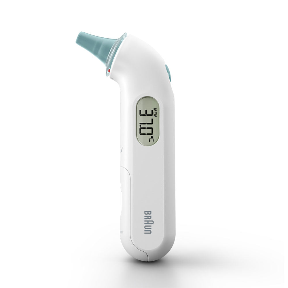 Braun Digitalfieberthermometer – Kunststoff, LC-Display, Speicherfunktion, BPA-frei, batteriebetrieben