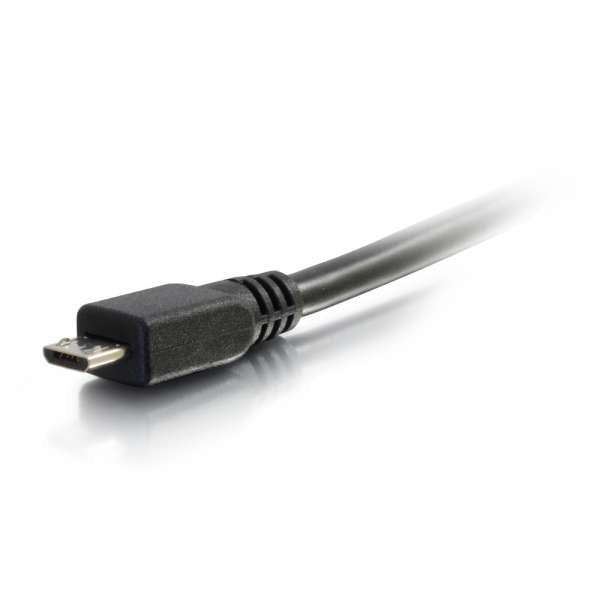 C2G USB-A auf Micro-USB-B Kabel – USB 2.0 (480 Mbit/s) – 4,6 m – Schwarz