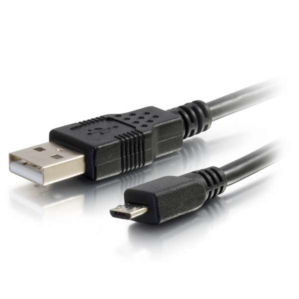C2G USB-A auf Micro-USB-B Kabel – USB 2.0 (480 Mbit/s) – 4,6 m – Schwarz