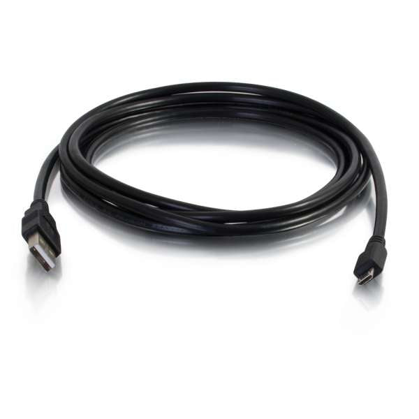 C2G USB-A auf Micro-USB-B Kabel – USB 2.0 (480 Mbit/s) – 4,6 m – Schwarz
