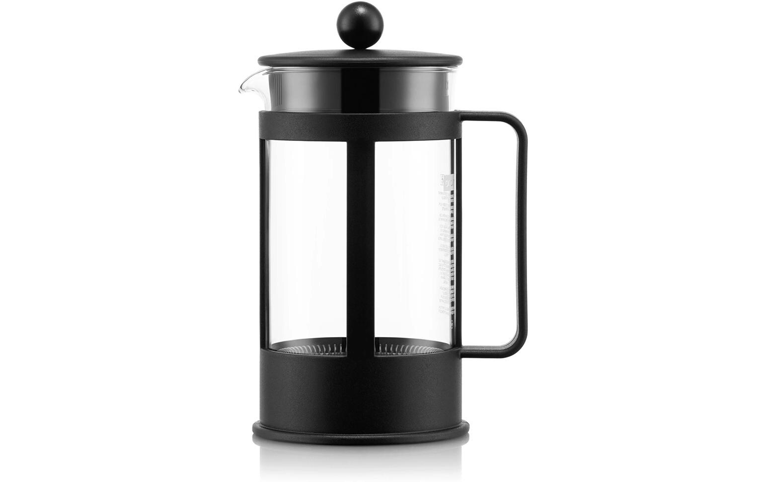 Bodum French Press / Kaffeebereiter – 1 l, 8 Tassen, Borosilikatglas/Kunststoff
