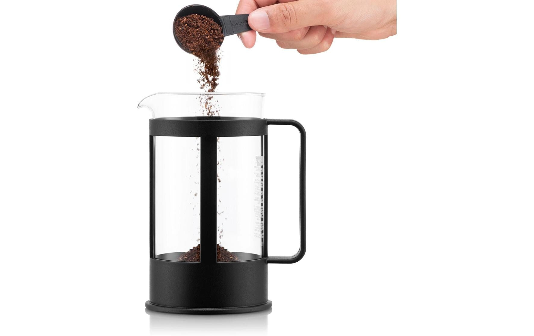 Bodum French Press / Kaffeebereiter – 1 l, 8 Tassen, Borosilikatglas/Kunststoff