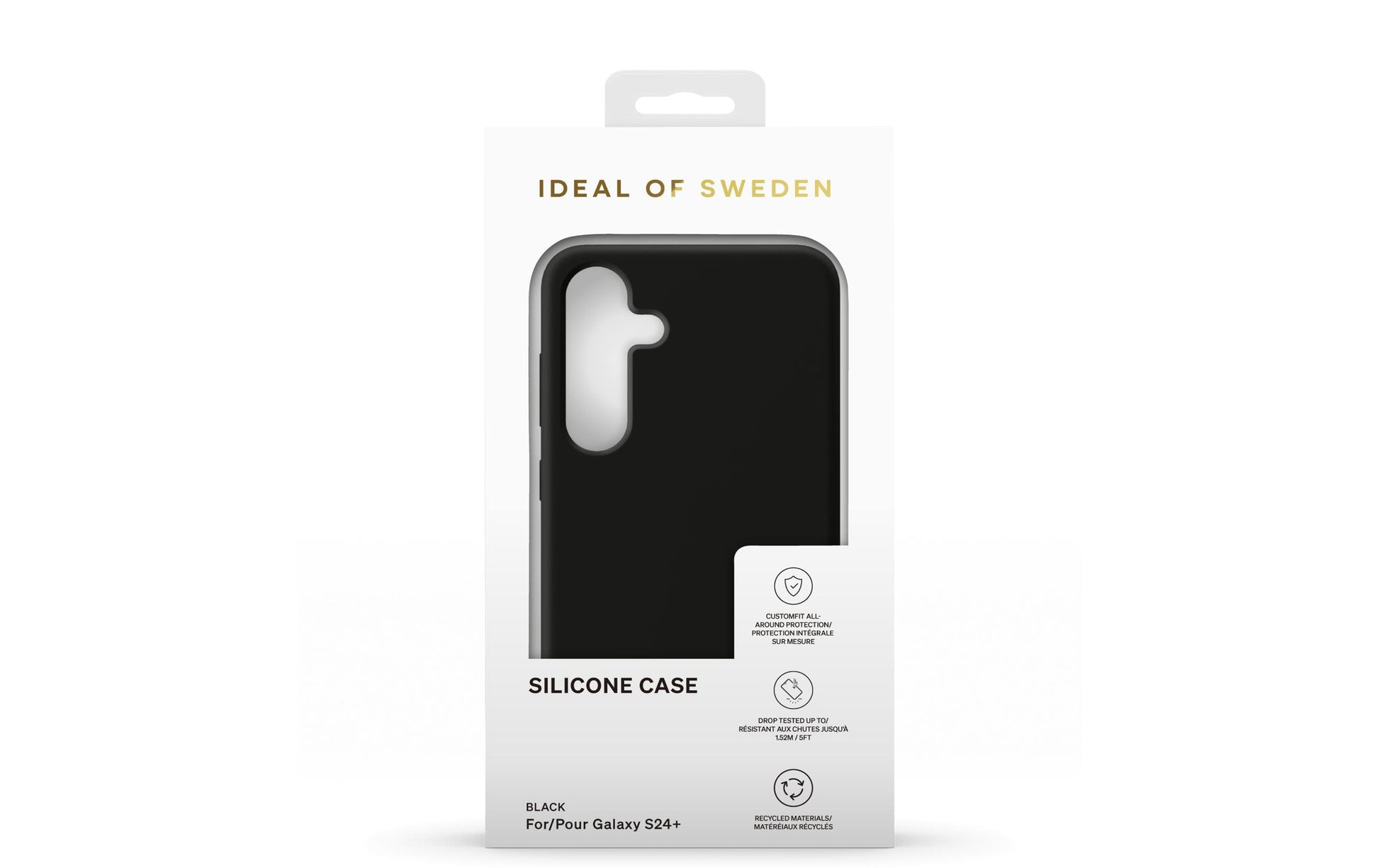 iDeal of Sweden Backcover – für Samsung Galaxy S24+/S25+, Silikon, Schwarz, bis 5 m Sturzschutz