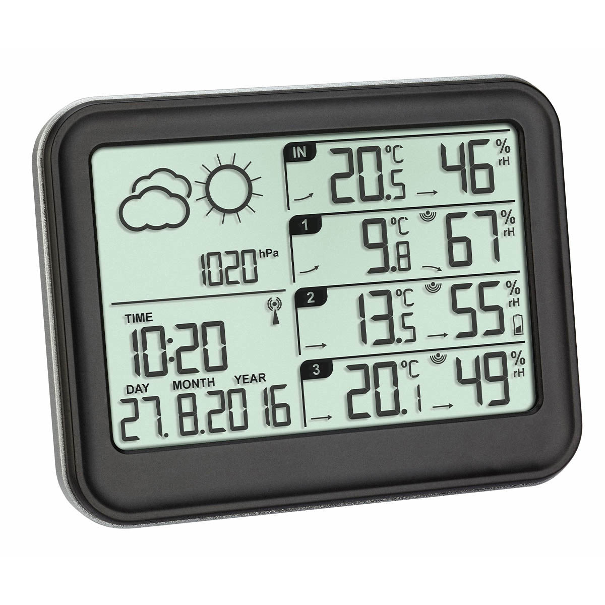 TFA-Dostmann VIEW 35.1142 Temperatur-/Feuchtesensor – Kabellos, −40–60 °C, 1–99 %, Innen/Aussen