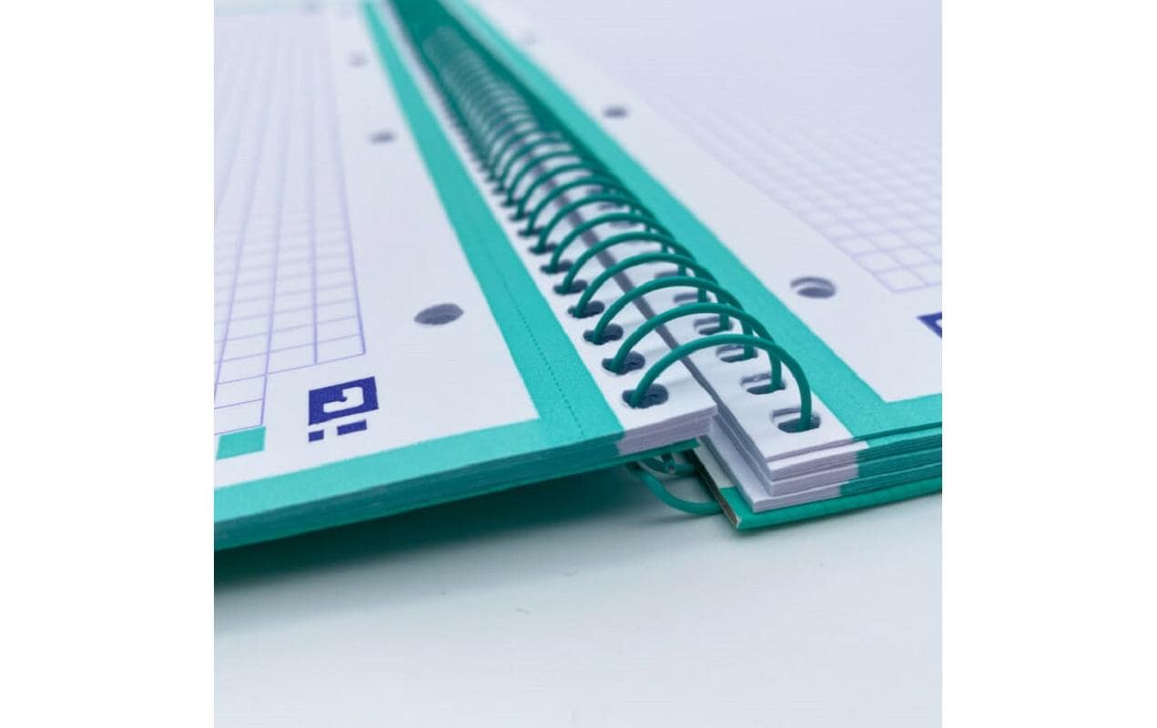 Oxford Spiralbuch – A4+ – mikroperforiert, Scribzee-kompatibel – Mint