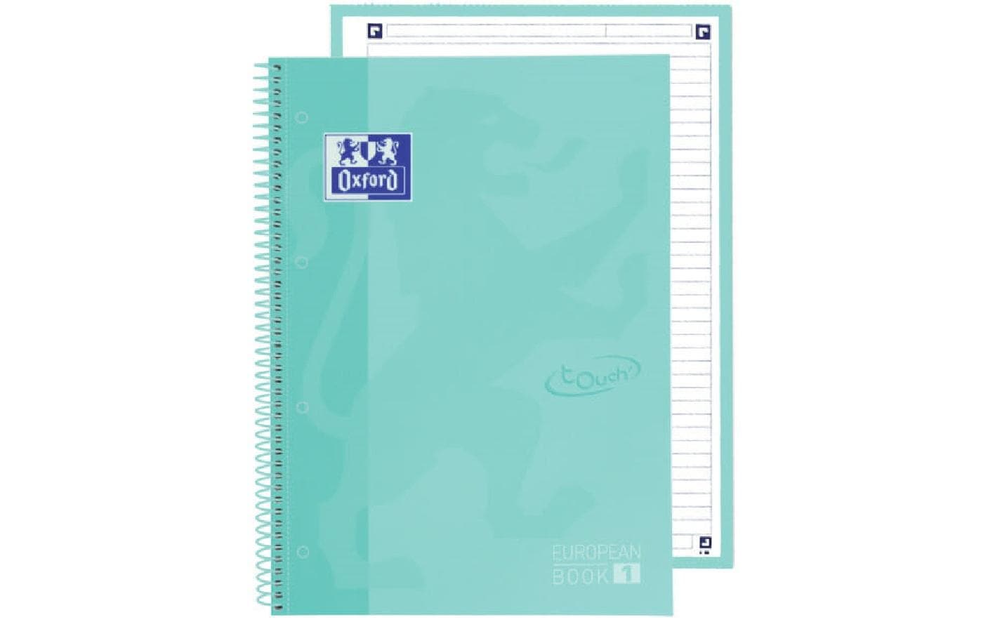 Oxford Spiralbuch – A4+ – 80 Blatt – Hardcover, mikroperforiert, 4-fach gelocht, Scribzee-kompatibel, mint