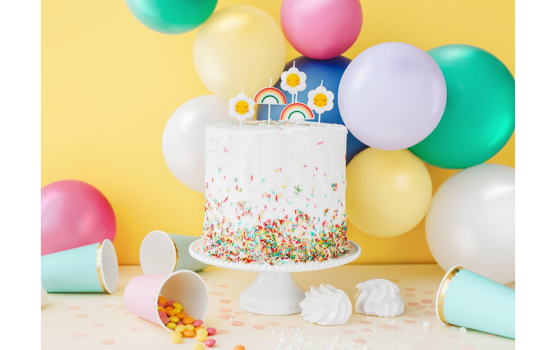 PartyDeco Trinkbecher, Papier – 2,2 dl Hellblau – 6 Stk.