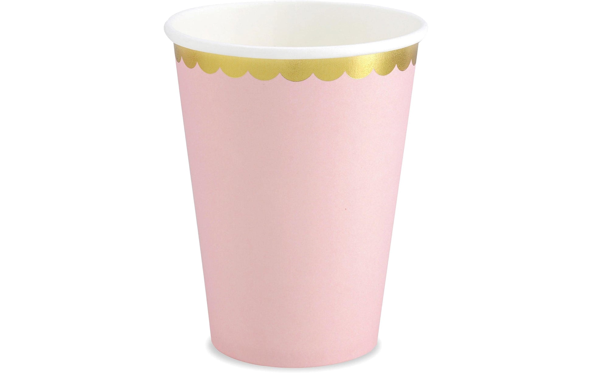PartyDeco Trinkbecher, Papier/Karton – 2,2 dl, Rosa – 6 Stk.