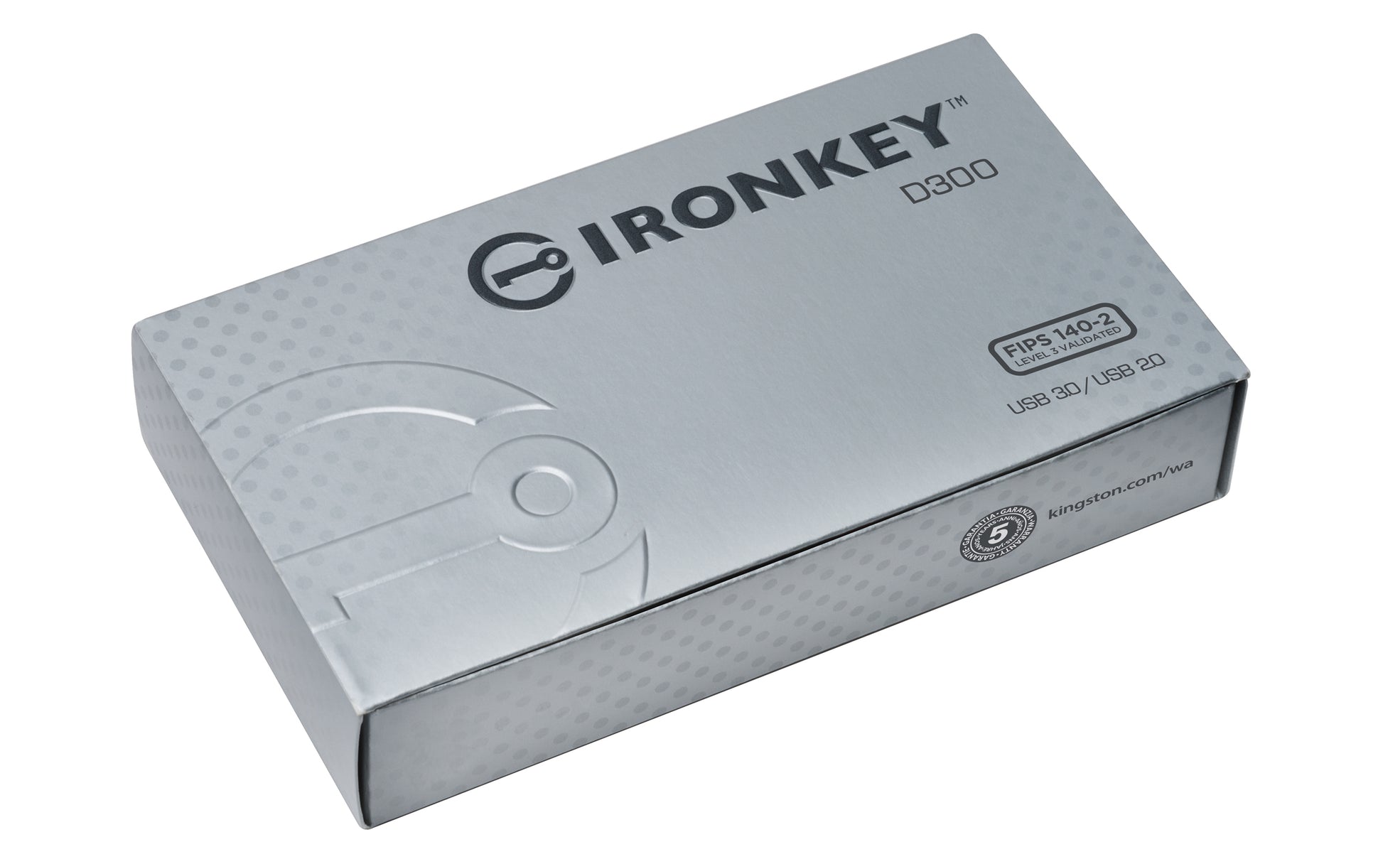 Kingston Technology Kingston IronKey D300 Basic USB-Stick – 128 GB, USB 3.0, Verschlüsselt / FIPS 140-2 L3